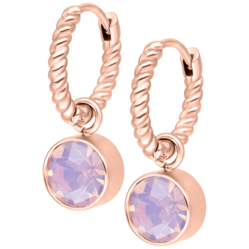 Mini Hoops Twisted con Cristalli