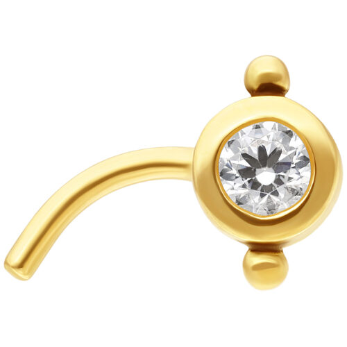 18K Trinity Nosestud