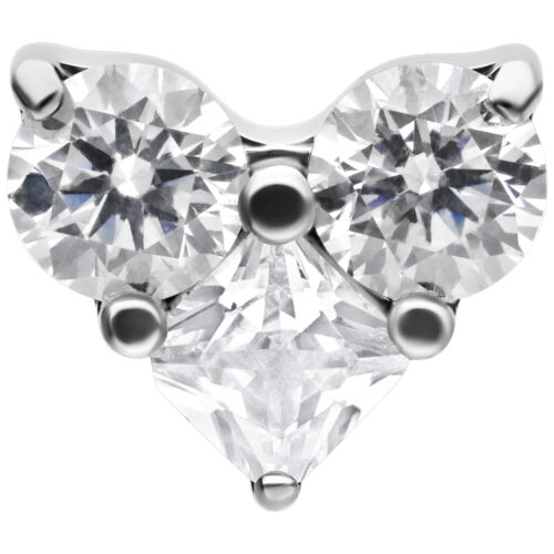 Push Fit Crystal Heart Attachment