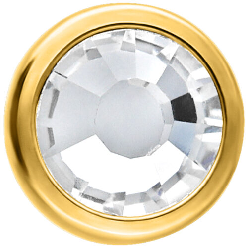 Disco Cristallo Push-Fit Titanio per Triple Piercing