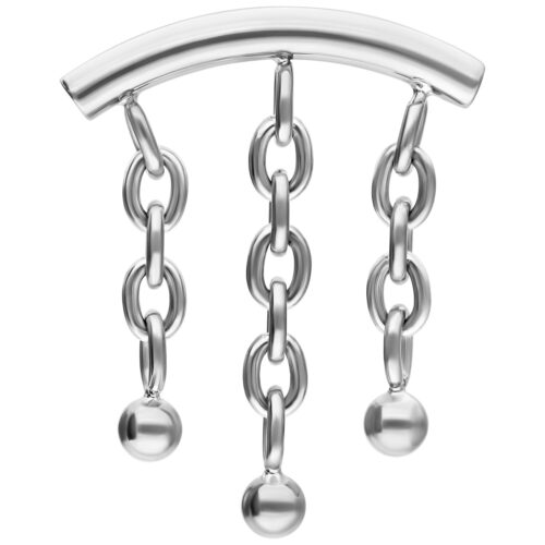 Chain with Bubble Hidden Helix Push Fit Attachment
