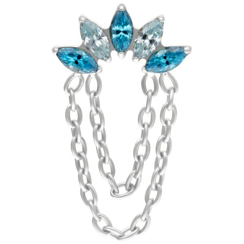 Push Fit Azure Bloom Crystal Attachment
