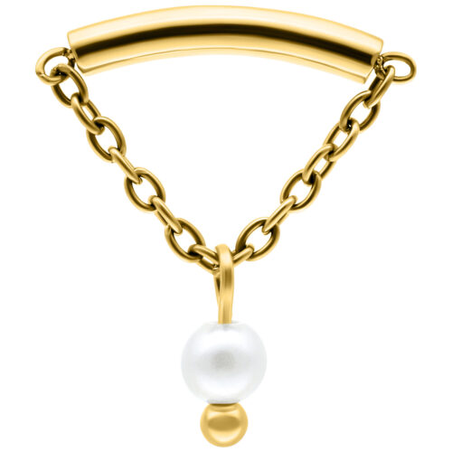 Pearl Hidden Helix Push Fit Attachment - Oro