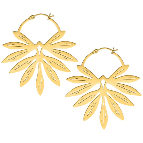 Bamboo Hoops Pair - Oro