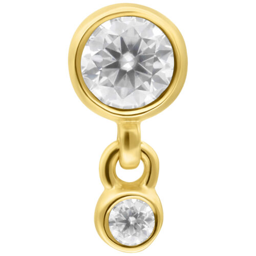 14K Perfect Fit Double Crystal Attachment
