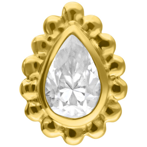 14K Perfect Fit Crystal Drop Attachment