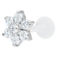Crystal Flower Screwing Labret Crystal Flower Screwing Labret