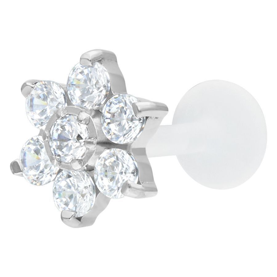Crystal Flower Screwing Labret Crystal Flower Screwing Labret