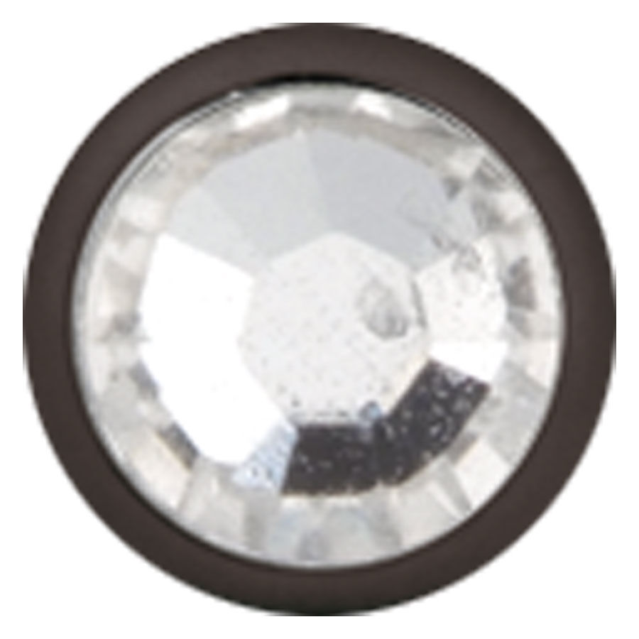 Kristallklarer Aufsatz für Innengewinde, schwarz umrandet, auf weißem Hintergrund