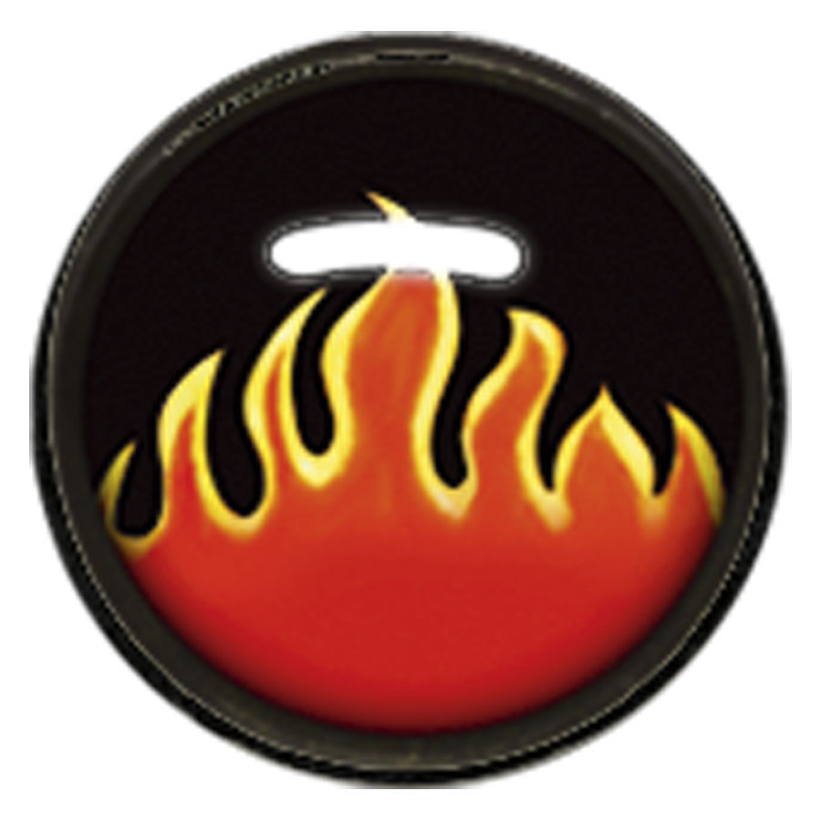 Titan Blackline® Internally Threaded Ikon Disk "Flames" Titan Blackline® Internally Threaded Ikon Disk "Flames"