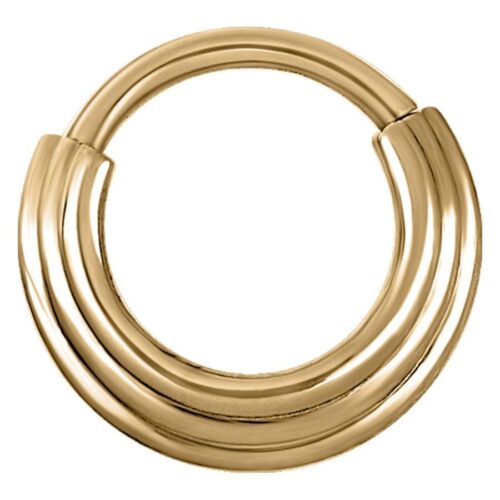 Septum Clicker scanalato in acciaio
