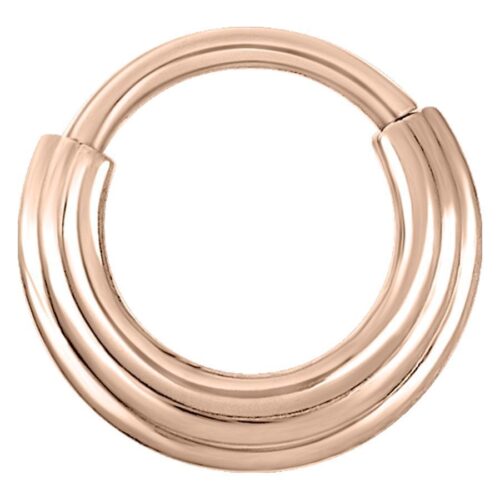 Septum Clicker scanalato in acciaio