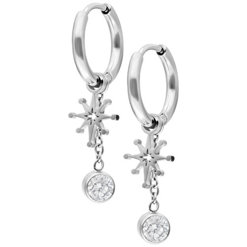 Mini Shootingstar Hoops Pair - Argento