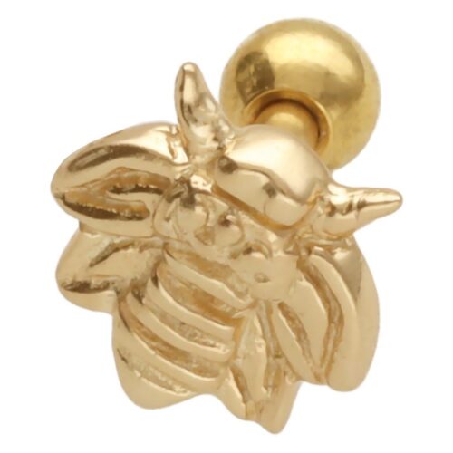 Barbell Orecchio Ape Acciaio - Oro