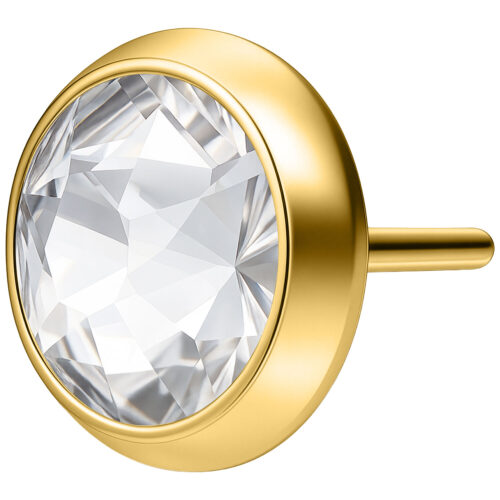 Disco Cristallo Push-Fit Titanio per Triple Piercing