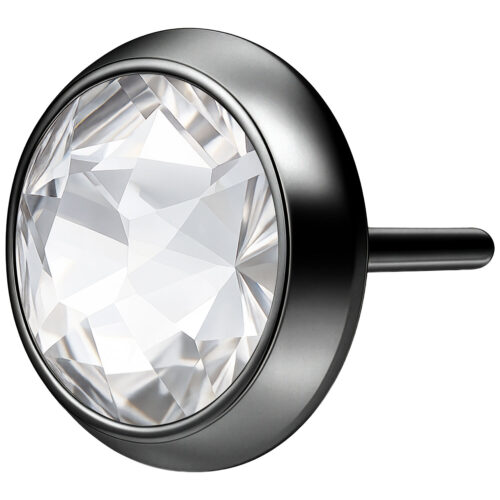 Disco Cristallo Push-Fit Titanio per Triple Piercing