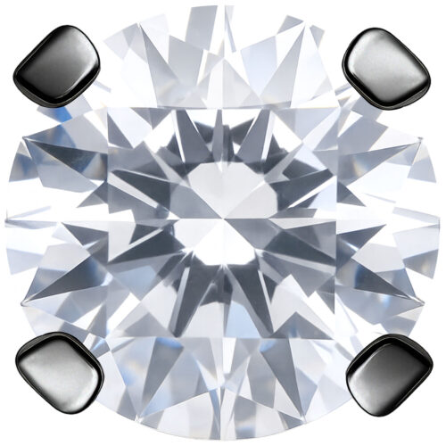 Terminale Prong Set per labret Push-Fit con Cristallo