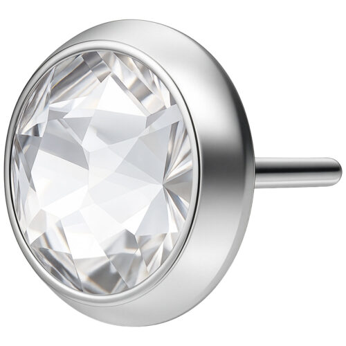 Disco Cristallo Push-Fit Titanio per Triple Piercing