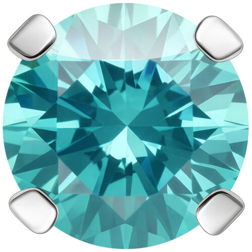 Terminale Prong Set per labret Push-Fit con Cristallo