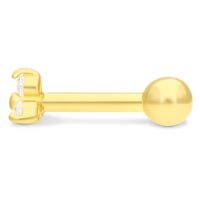18k Trinity Earbarbell 18k Trinity Earbarbell