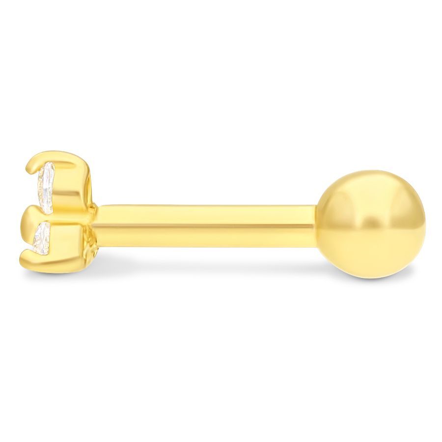18k Trinity Earbarbell 18k Trinity Earbarbell