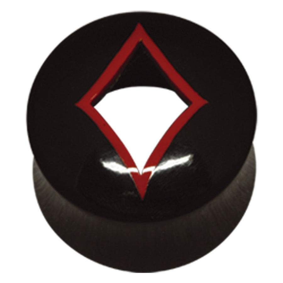 Buffalo Horn Cut-Out Diamond Plug Buffalo Horn Cut-Out Diamond Plug
