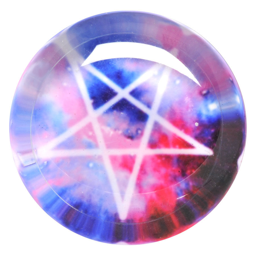 Acrylic - Galaxy Pentagram blau/pink/weiß Acrylic - Galaxy Pentagram blau/pink/weiß