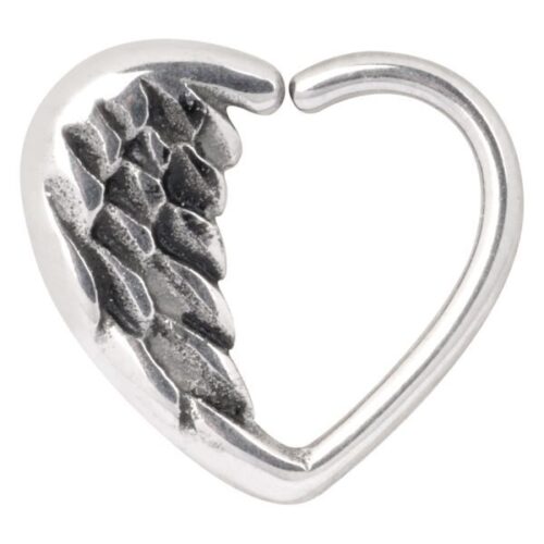 Anello Continuo Angel Heart in acciaio