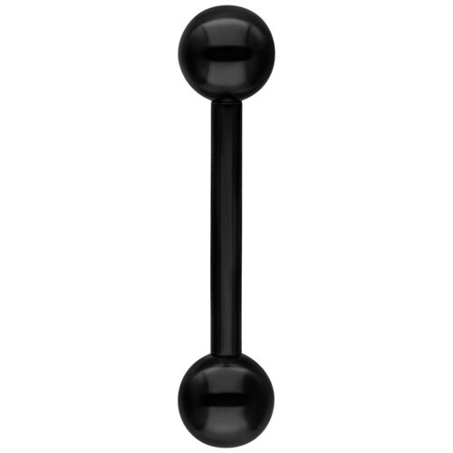 Micro Barbell in titanio nero filetto esterno