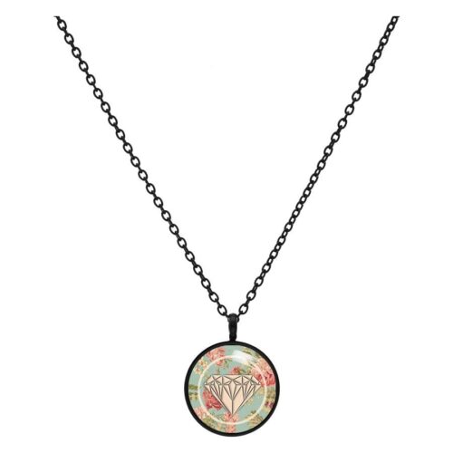 Collana Diamond Rose Menta - Nero