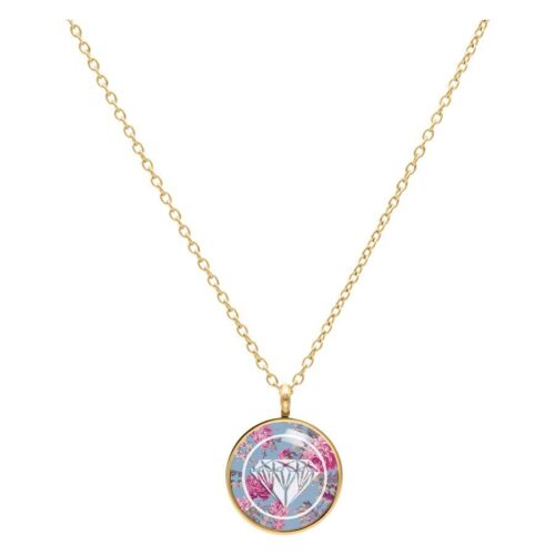 Collana Diamond Rose Blu - Oro
