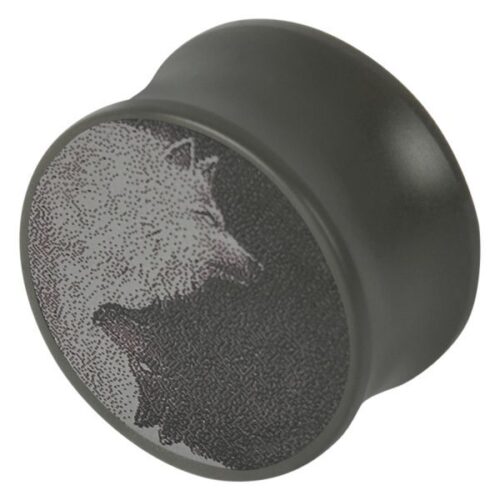 Plug lupi Ying Yang in titanio grafite