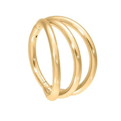 Hinged 3 Rings Clicker Acciaio