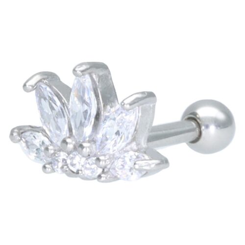 Barbell Lotus Flower Acciaio