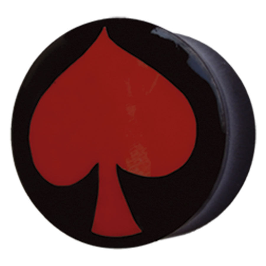 Buffalo Horn Red Spade Plug Buffalo Horn Red Spade Plug