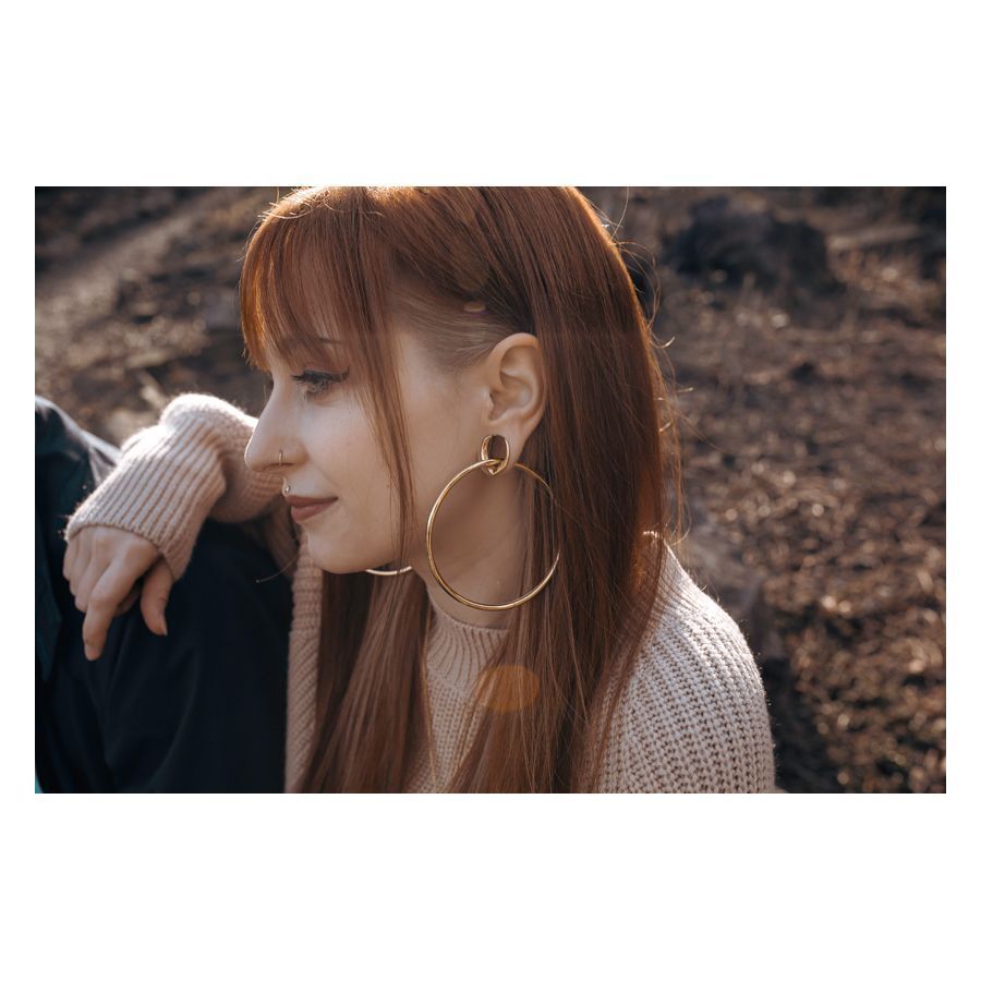 Oval Ear Saddles Rosé Golden Oval Ear Saddles Rosé Golden