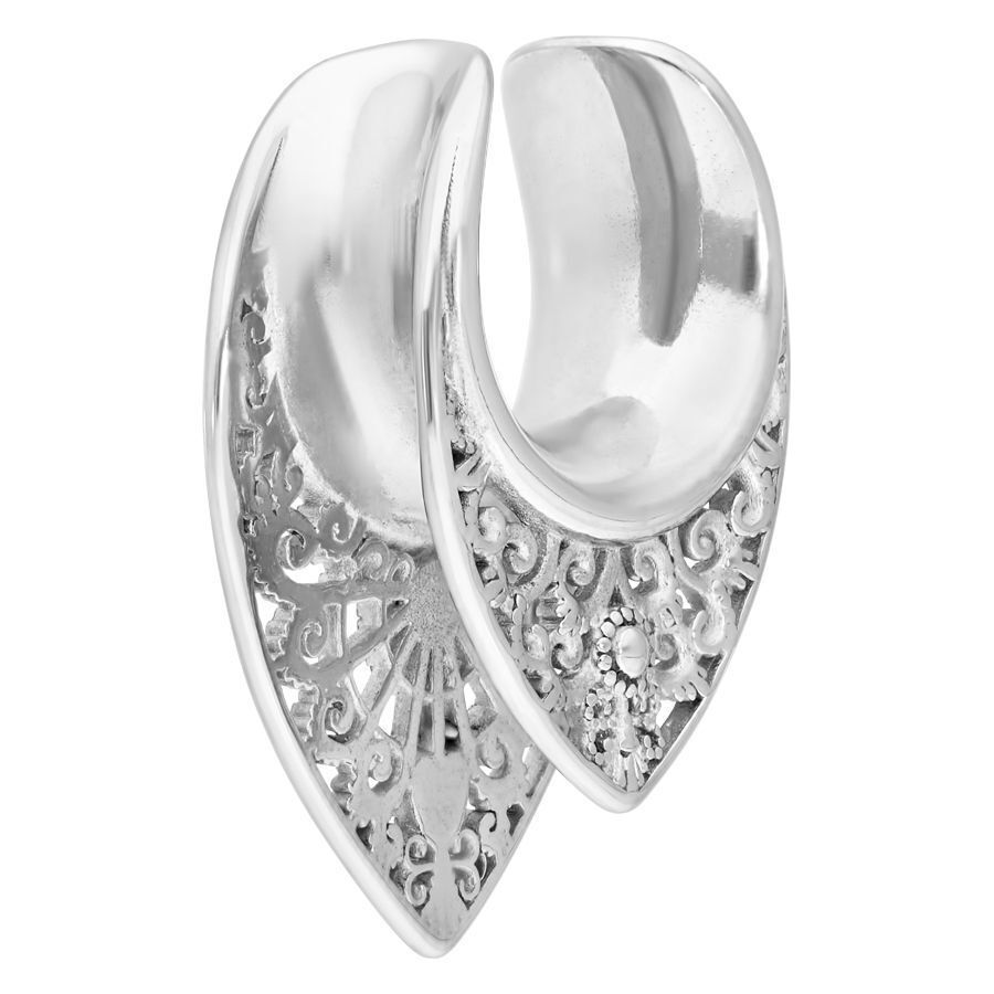 Ear Saddles Silver Oriental Ear Saddles Silver Oriental