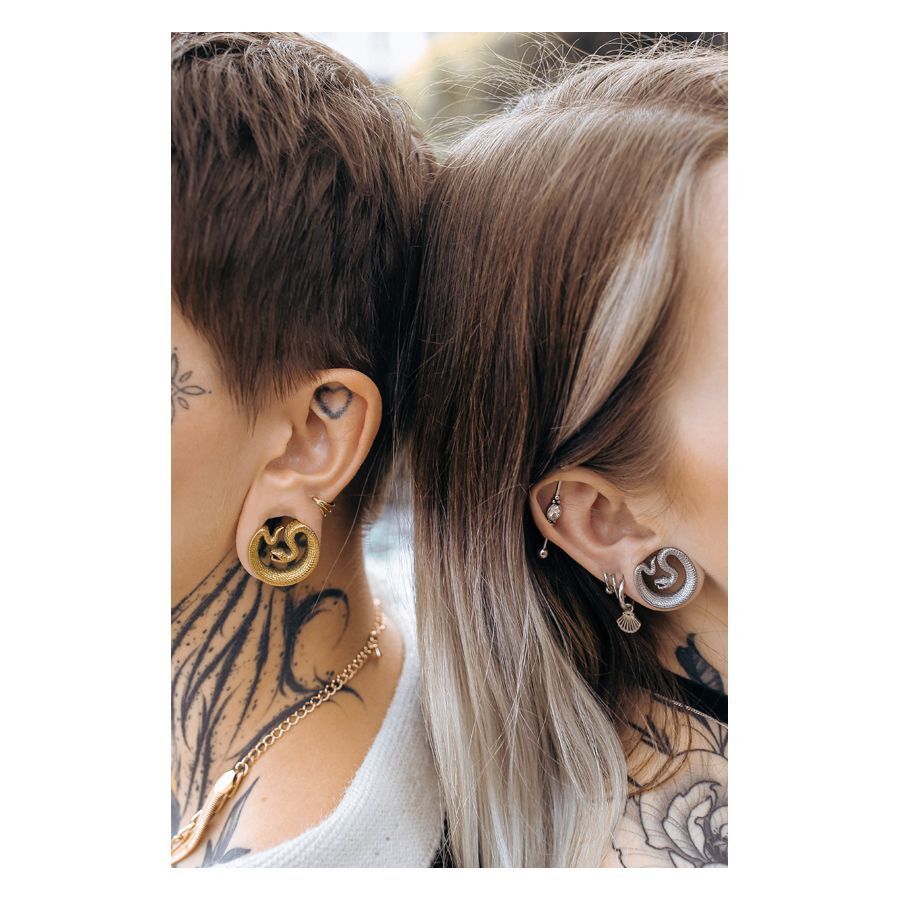 Ear Saddles Gold Snake Ear Saddles Gold Snake