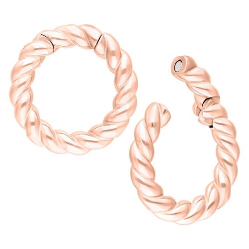 Pesi per Orecchie Twisted Acciaio - Oro rosa
