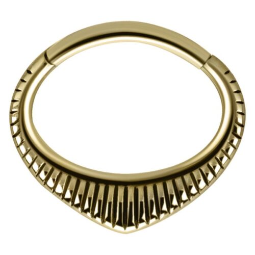 Hinged Ring Indiana in acciaio - Oro