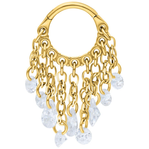 Clicker Waterfall Crystal in Titanio