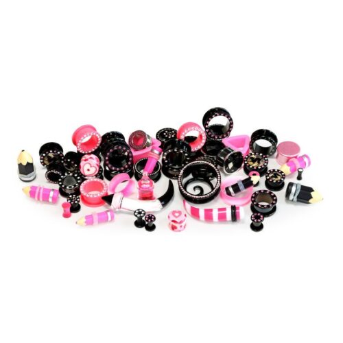 Set tunnel pink black