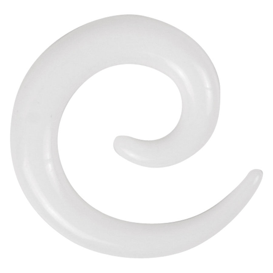 White Acrylic Spiral White Acrylic Spiral