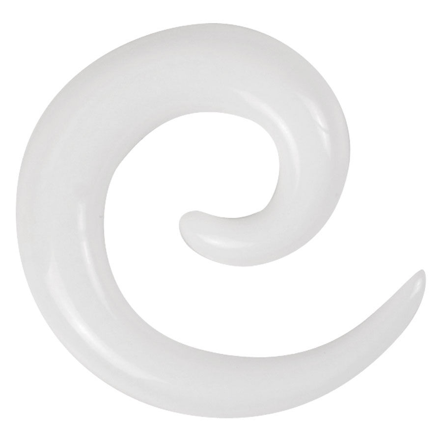 White Acrylic Spiral White Acrylic Spiral