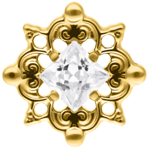 Push Fit Winter Crystal Ornament Attachment - Oro