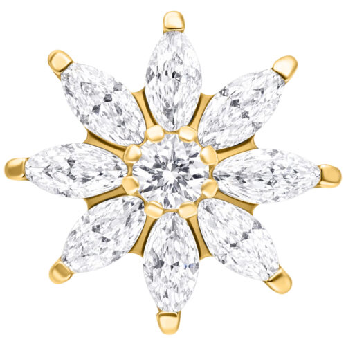 Push Fit Winter Crystal Ice Flower Attachment - Oro