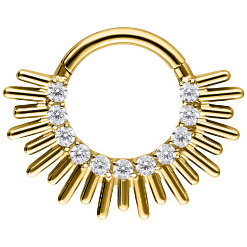 Sun Beams Septum Clicker - Oro