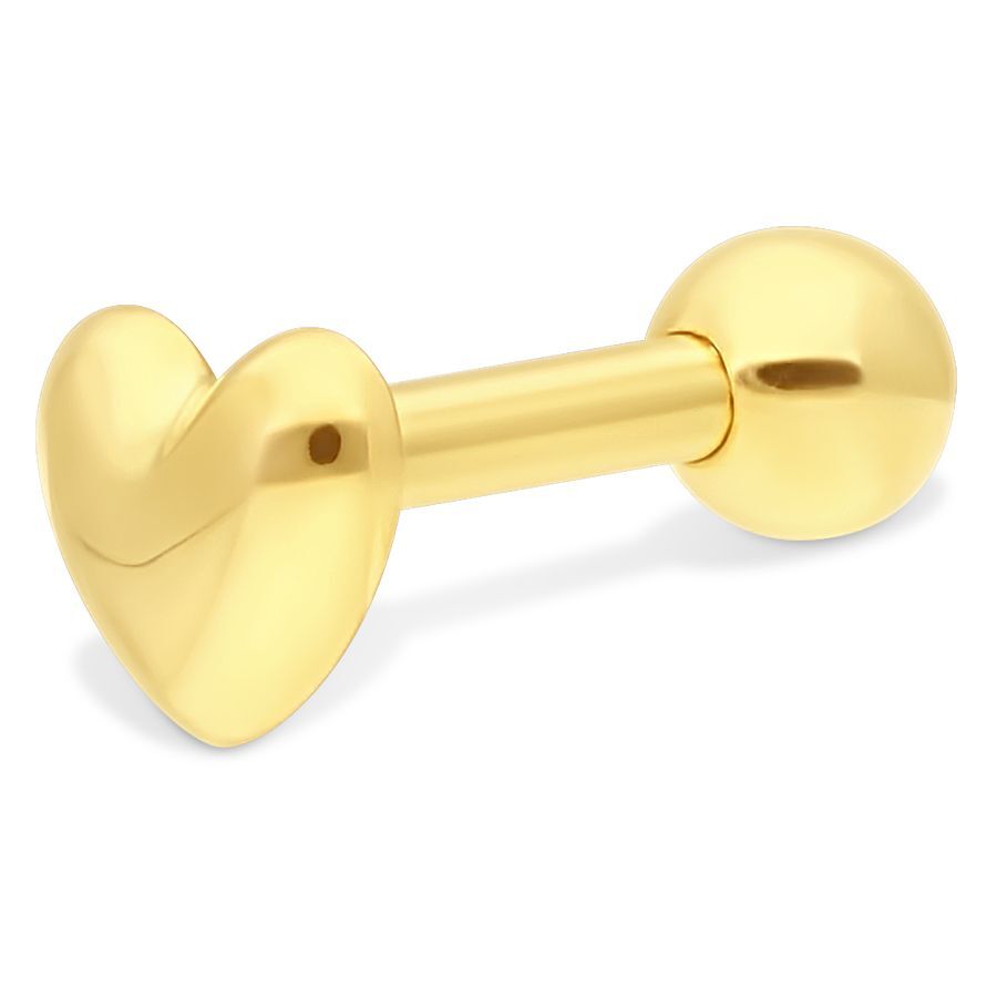 18k Earbarbell Heart 18k Earbarbell Heart