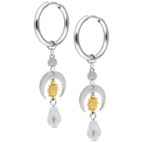 Celestial Light Hoops Pair