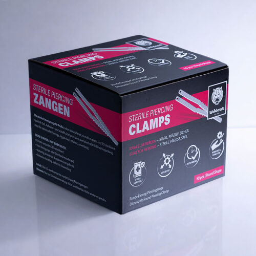 Sterile Runde Piercingzangen – einzeln verpackt VE 50